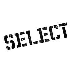 Select rubber stamp vector image