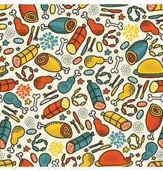 Meat pattern vector image