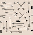 Hand Draw Arrow Collection vector image