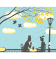 Autumn clouds vector image