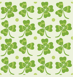 Seamless patterns with clover Royalty Free Vector Image