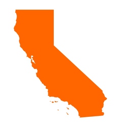 Map of California vector image