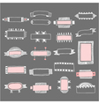Set of hand drawn doodle frames vector image