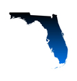 Map of Florida vector image