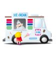 Ice cream man vector image