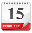 Calendar icon isolated vector image