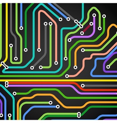 Color stripes vector image