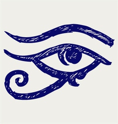 All seeing eye vector image