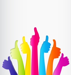 Thumbs up vector image
