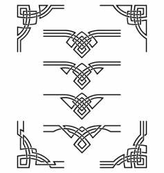 Ornament set vector image