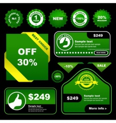 Sale signs vector image