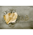 Vintage Frame paper on wall vector image
