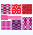 Set of fabric textures with different lattices vector image