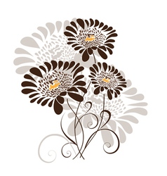 Floral design vector image