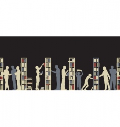 Library vector image