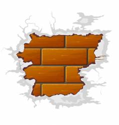 Brick wall vector image