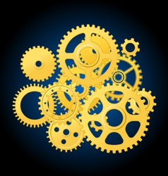 Clockwork mechanism vector image