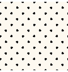 Seamless geometric pattern with hearts vector image