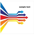Colored arrows vector image