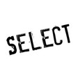 Select rubber stamp vector image