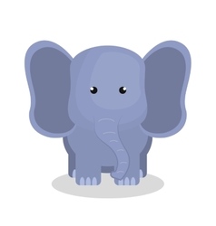 Cute elephant isolated icon design Cute elephant isolated icon design vector image