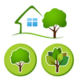 Tree emblem vector image
