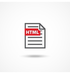 Html icon Html icon vector image