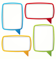 Speech bubbles vector image
