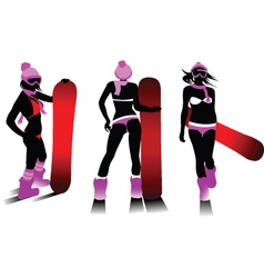 Snowboarder vector image