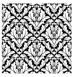Seamless damask pattern vector image