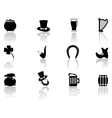 St patricks day icons vector image
