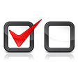 Red checkmark vector image