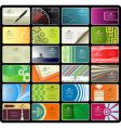 Business card set vector image