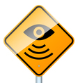 Radar road sign vector image