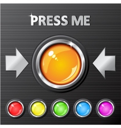 Glossy buttons vector image