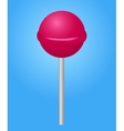Pink candy lolipop vector image