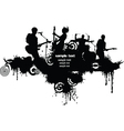 Rock band vector image
