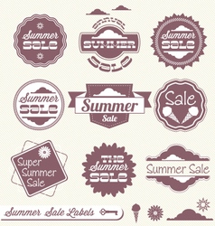 Summer Sale Labels vector image