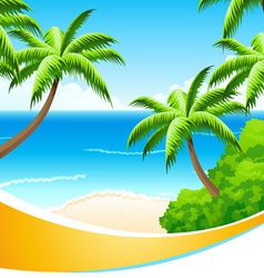 Background Summer Vacation vector image