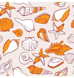Sea seamless pattern vector image