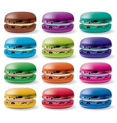 Macarons vector image