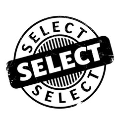 Select rubber stamp vector image