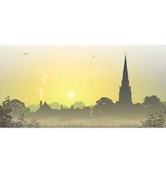 Country Landscape vector image