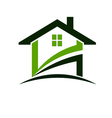 Green house logo vector image