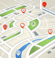 Perspective background of abstract city map Perspective background of abstract city map vector image