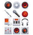Sound icon set vector image