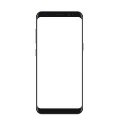 New version of modern smartphone with blank New version of modern smartphone with blank vector image