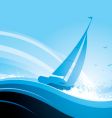 Yacht vector image