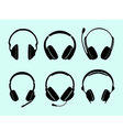 Set of headphones vector image