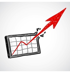 Sketchy of a business graphic vector image